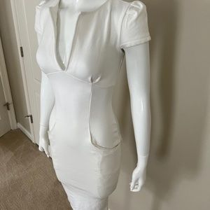 White colored ASOS dress